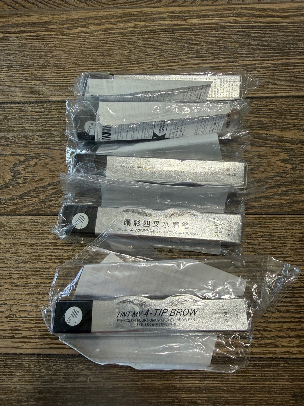 (5) 4-Tip Brow — Brown Eyebrow Tint Pen (Packaged)